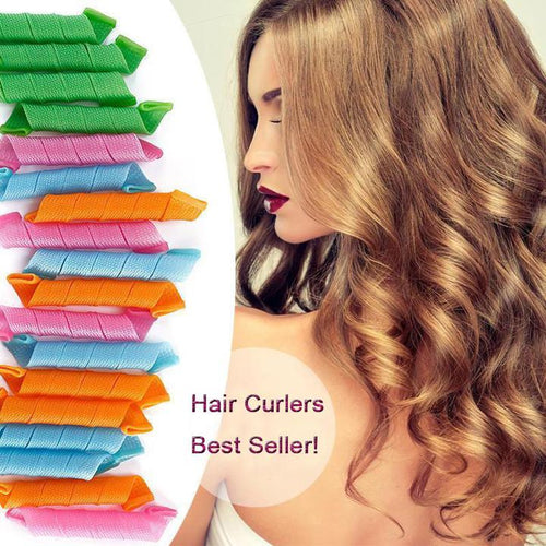 Hair Rollers 18pcs Rollers + 2 hook sticks