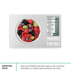 KITCHEN SCALE WITH NUTRITIONAL DATA